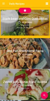 Daily Recipes android App screenshot 1